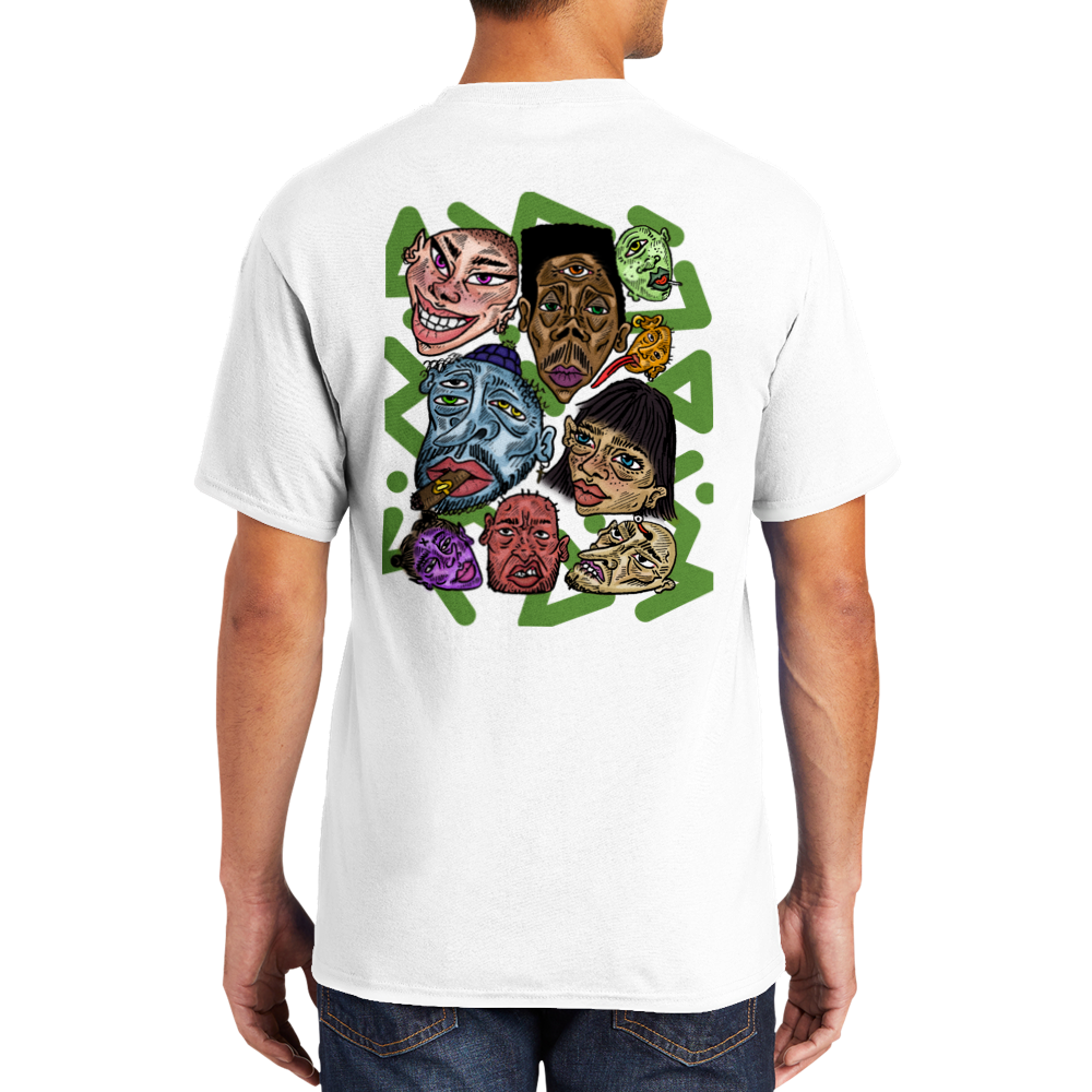 Familiar Faces T-shirt in Green