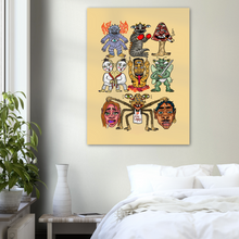 Load image into Gallery viewer, Coupla Creatures Poster in Yellow
