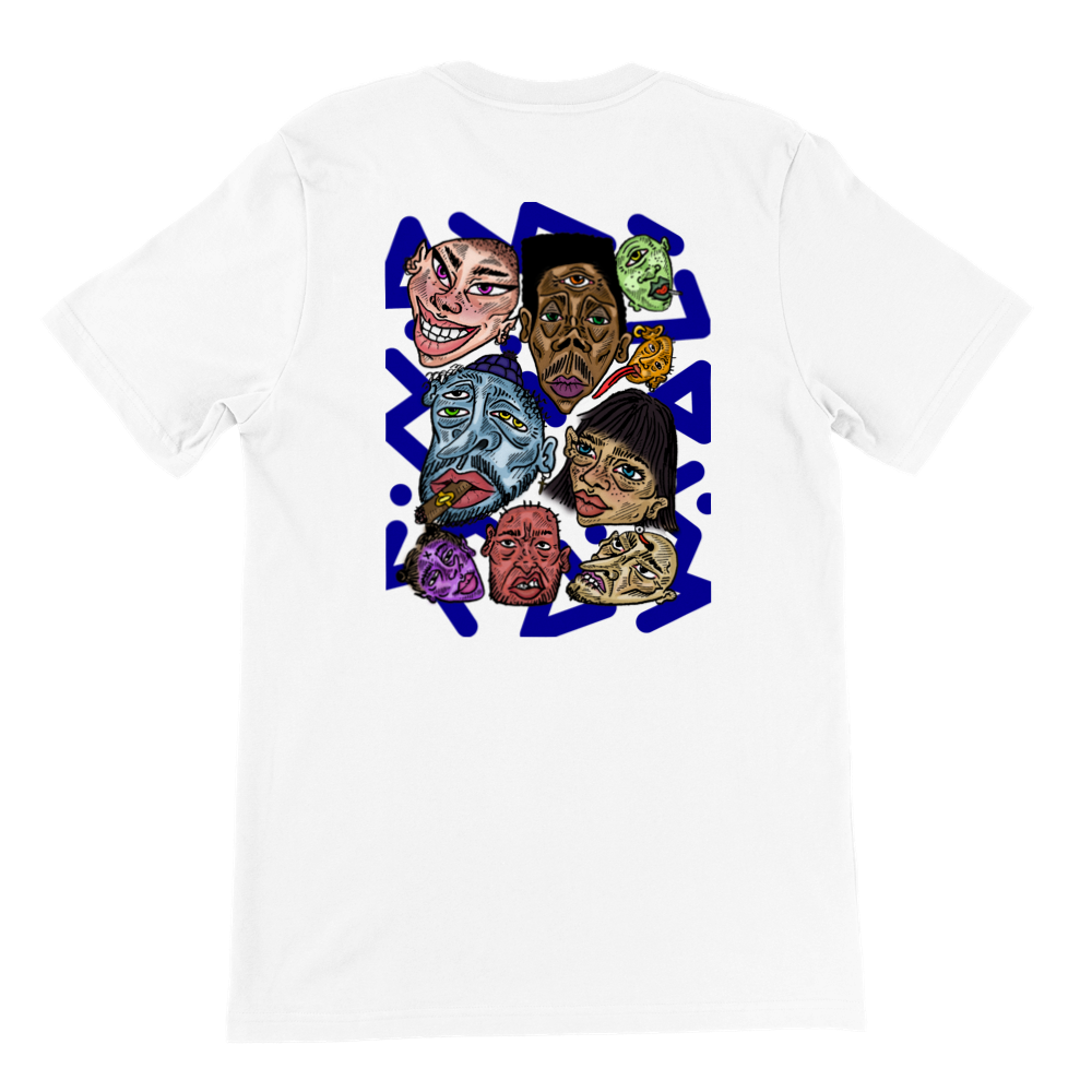 Familiar Faces T-shirt in Blue