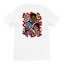 Load image into Gallery viewer, Familiar Faces T-shirt in Red
