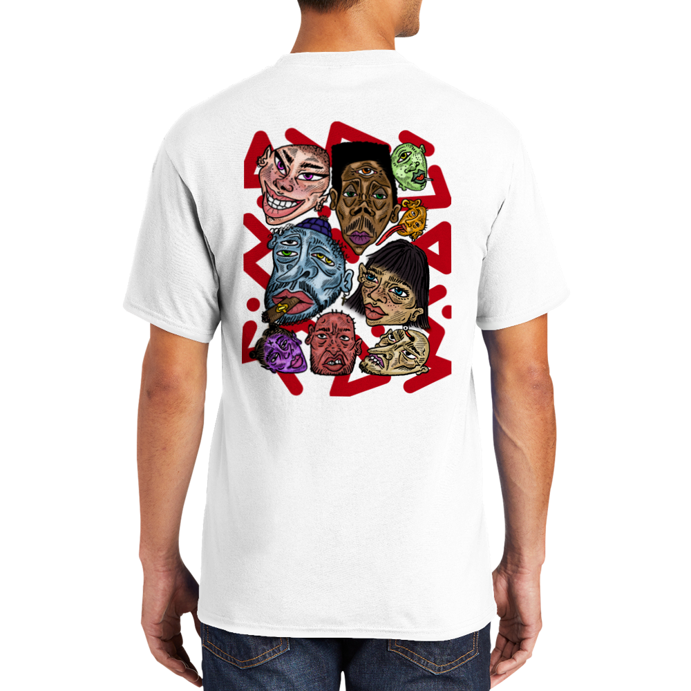 Familiar Faces T-shirt in Red