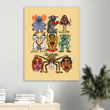 Load image into Gallery viewer, Coupla Creatures Poster in Yellow
