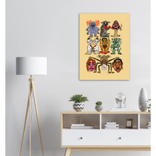 Load image into Gallery viewer, Coupla Creatures Poster in Yellow
