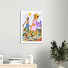 Load image into Gallery viewer, End Of The World Poster in White
