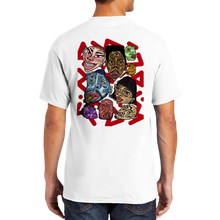 Load image into Gallery viewer, Familiar Faces T-shirt in Red
