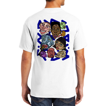 Load image into Gallery viewer, Familiar Faces T-shirt in Blue
